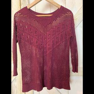 🐓 American Eagle open weave sweater size S